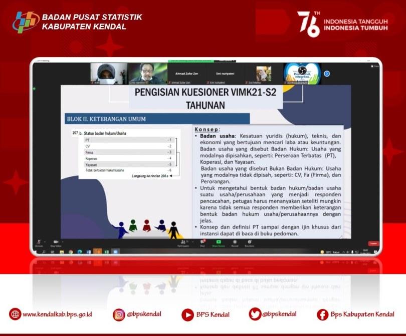 Briefing Petugas Survei IMK Tahunan 2021