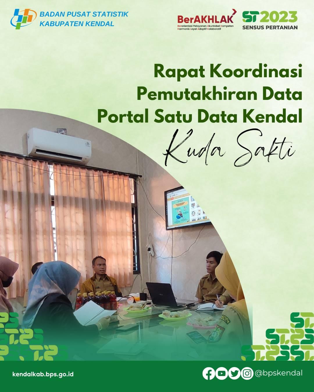 Rapat Pemutakhiran Portal Satu Data Kendal 