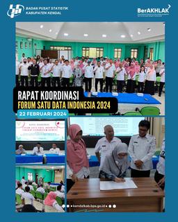 RAPAT KOORDINASI FORUM SATU DATA INDONESIA KABUPATEN KENDAL 2024