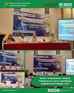 Rapat Koordinasi Teknis Forum Satu Data Indonesia (SDI) Tingkat Kabupaten Kendal 2023