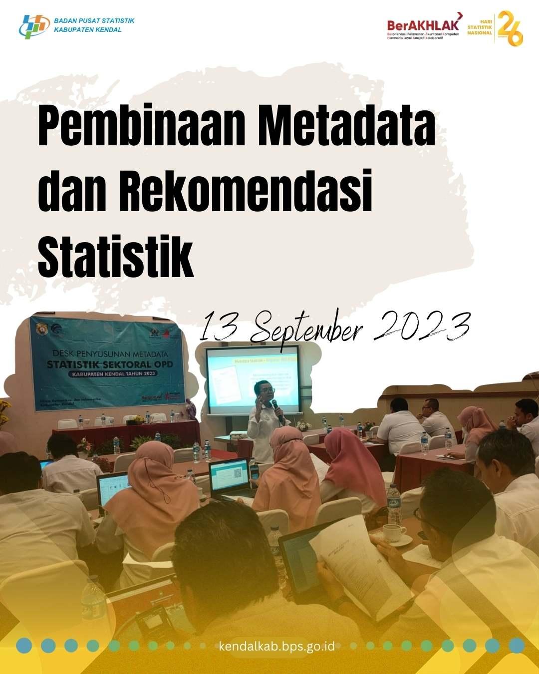 Pembinaan Metadata dan Rekomendasi Statistik