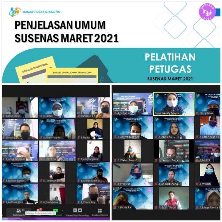 Pelatihan Calon Petugas Susenas Maret 2021